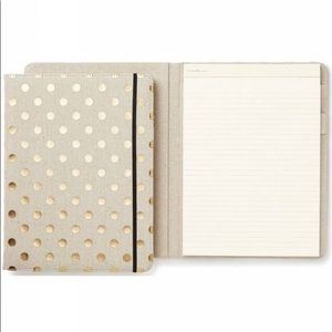 Kate Spade Polka Dot Notepad Folio